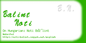 balint noti business card